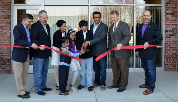 Ribbon cutting with Howard County Executive Allan Kittleman, Councilman Jon Weinstein, HCEDA Board Members Jay Parekh, HCEDA CEO Lawrence...