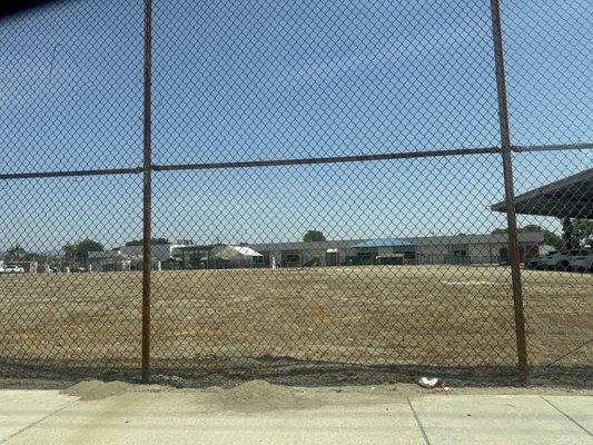 The schools field where children are meant to play.