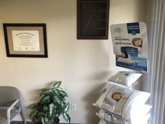 ChiroFlow pillows are available for sale