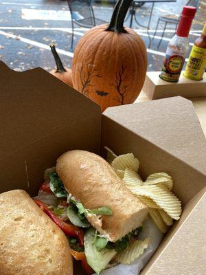 Vietnamese lemongrass bánh mì sandwich