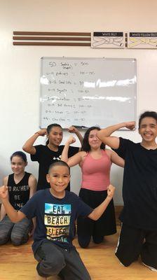 Our champions getting in extra work