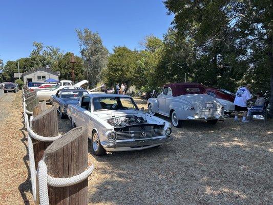 Car show on the property