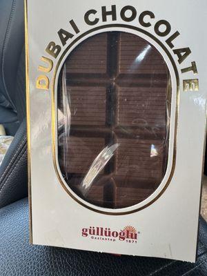 Famous Dubai chocolate $23 for 8 squares