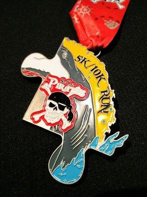 Finisher medal, 2018. (Part of the "We Fit Together" Summer Series.)