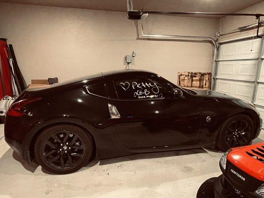 My baby. Excuse the writing my son has it at work and one of them love leaving him messages.