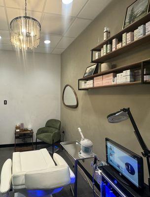 Very private treatment room