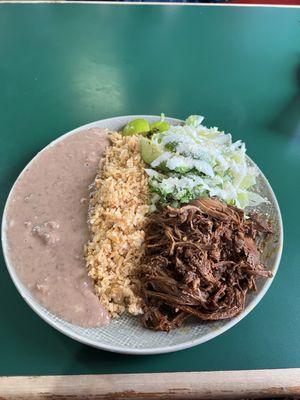 Barbacoa Combination Plate