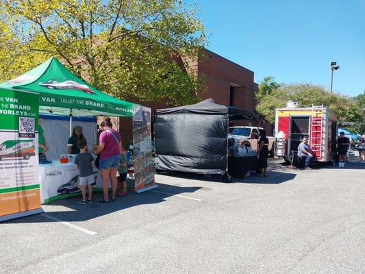 Vendors and food trucks