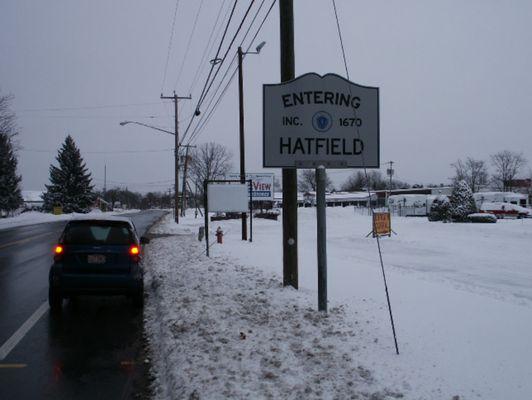 Entering Hatfield.
