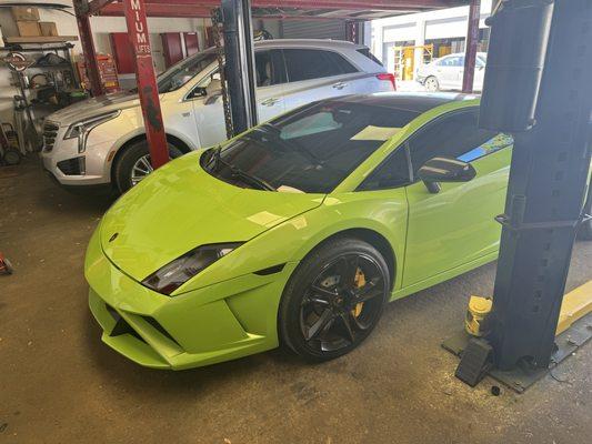 Lamborghini multi-point inspection