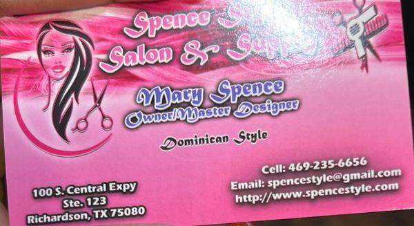 Mary Spence Hairstylist