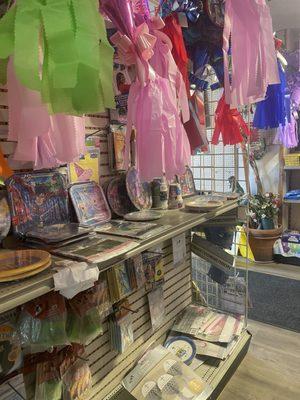 They have a large selection of party supplies.