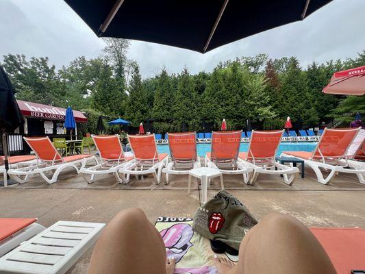 Bonfire beer garden pool bar