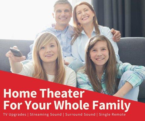 TV Upgrades | Streaming Music | Surround Sound | Single, Easy Remote