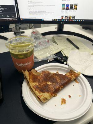 Dirty Matcha Latte and Nutella Crepe