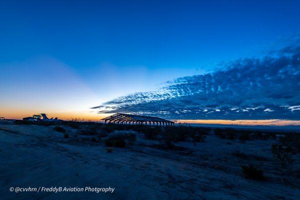 Sunrise at the future home of the Museum