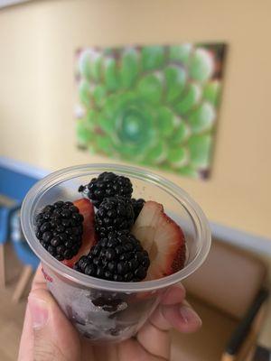 Dead spider in the fruit container
