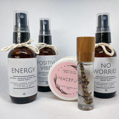 Enjoy the refreshing products by Daisy Garden Gifts made using essential oils.