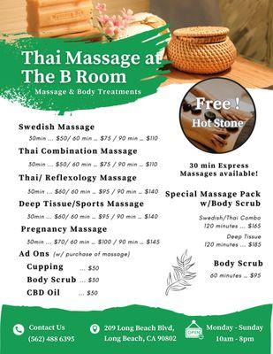 Thai Massage at B Room