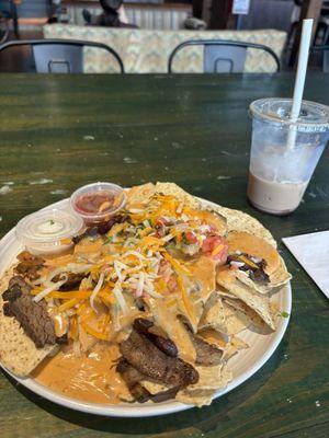 Steak fajita nachos very yummy
