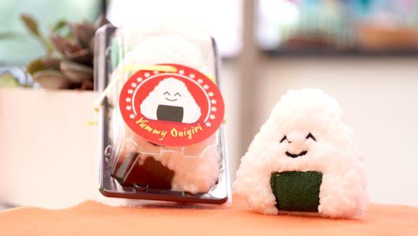 Cute Japanese Onigiri Cat Toy set.