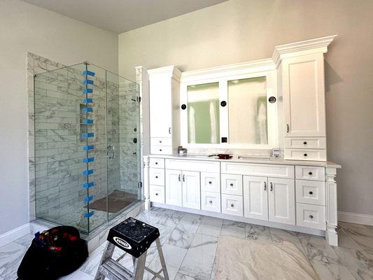 Cabinets installation