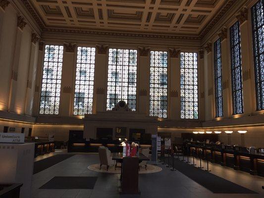 Gorgeous bank lobby