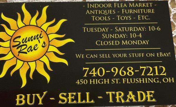 Sunni Rae's Buy Sell Trade