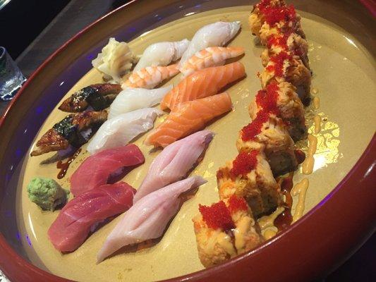 Sushi Combo with Englewood Roll!