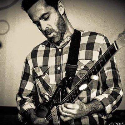 Michael Wynar with his Fender Jazzmaster