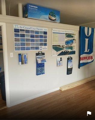 Inground and above ground pool liners and safety covers