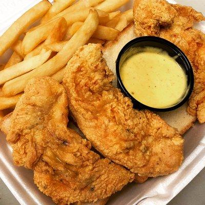 Chicken Tenders with our Special blend House Sauce