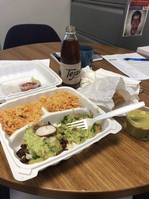 My order (after I ate the pork taco)