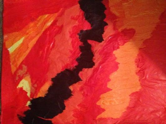 Created by client to express anxiety.