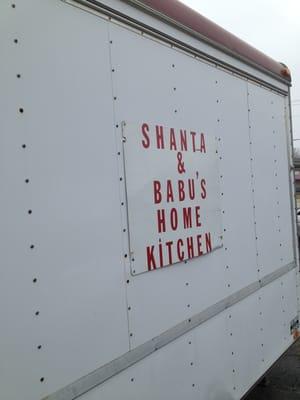 Sign on trailer