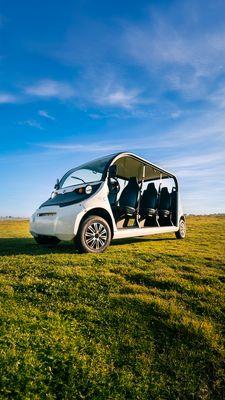 Take a look at a member of our 6-seater fleet. One of the best golf cart models on the market today. Come take it for a spin. Call us!