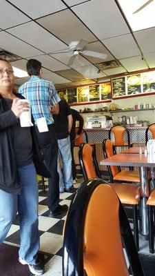 yelp buddy trying to get out of my pic on the left....lol