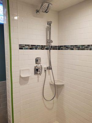 Install shower fixture system