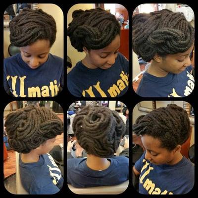 Loc Style on Freeform locs