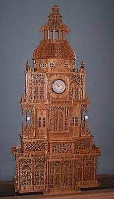 Dome Clock - This piece is 100% handcrafted and stands approximately 65" tall. I have enhanced by adding over 150 lights.