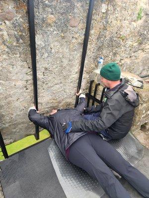Kissing the Blarney Stone!