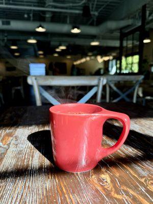 Drip coffee, for here.