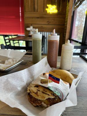 Pumpkin Flower & Cheese Empanada Pumpkin Flower & Cheese Empanada Reina Pepia Arepa