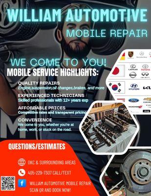 William Automotive Mobile Repair