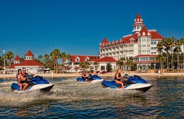 Personal Watercraft Tour at Sammy Duvall's Watersports around Disney's Seven Seas Lagoon and Bay Lake.