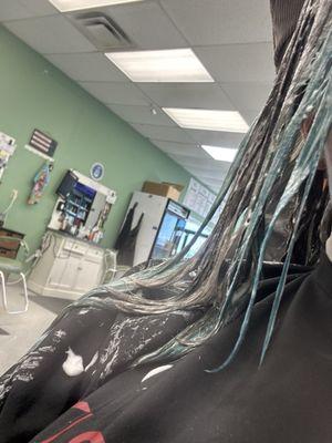 bleach all over my head.extremely dangerous for chemical burning