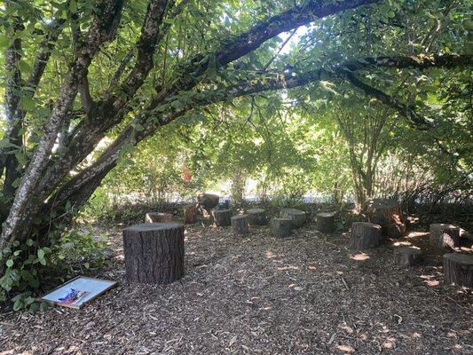 Hazelnut Hollow storytime area