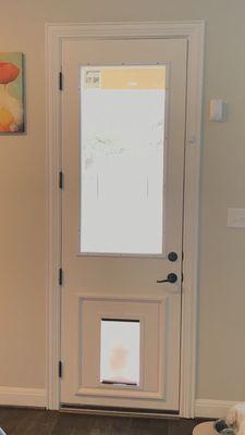 8' door individually pieced and custom created on site.