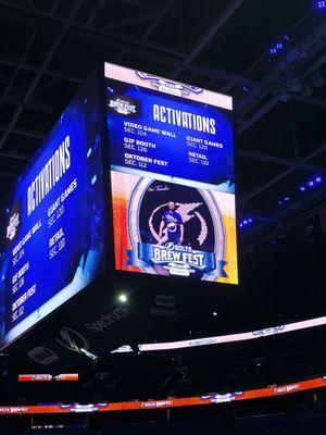 On the Jumbo Tron!