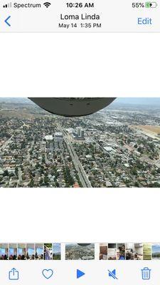 One of our students shared a video during a recent flyover of Riverside from the back of his KC-135.